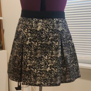 Noir Elegant Black and Gold Skirt